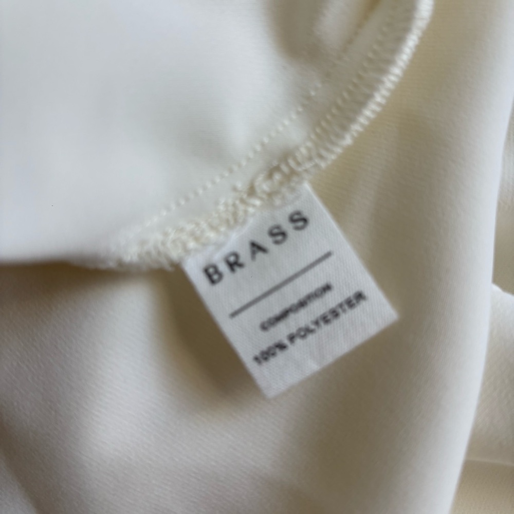 Brass Structured Cream Top - Picture 4 of 5